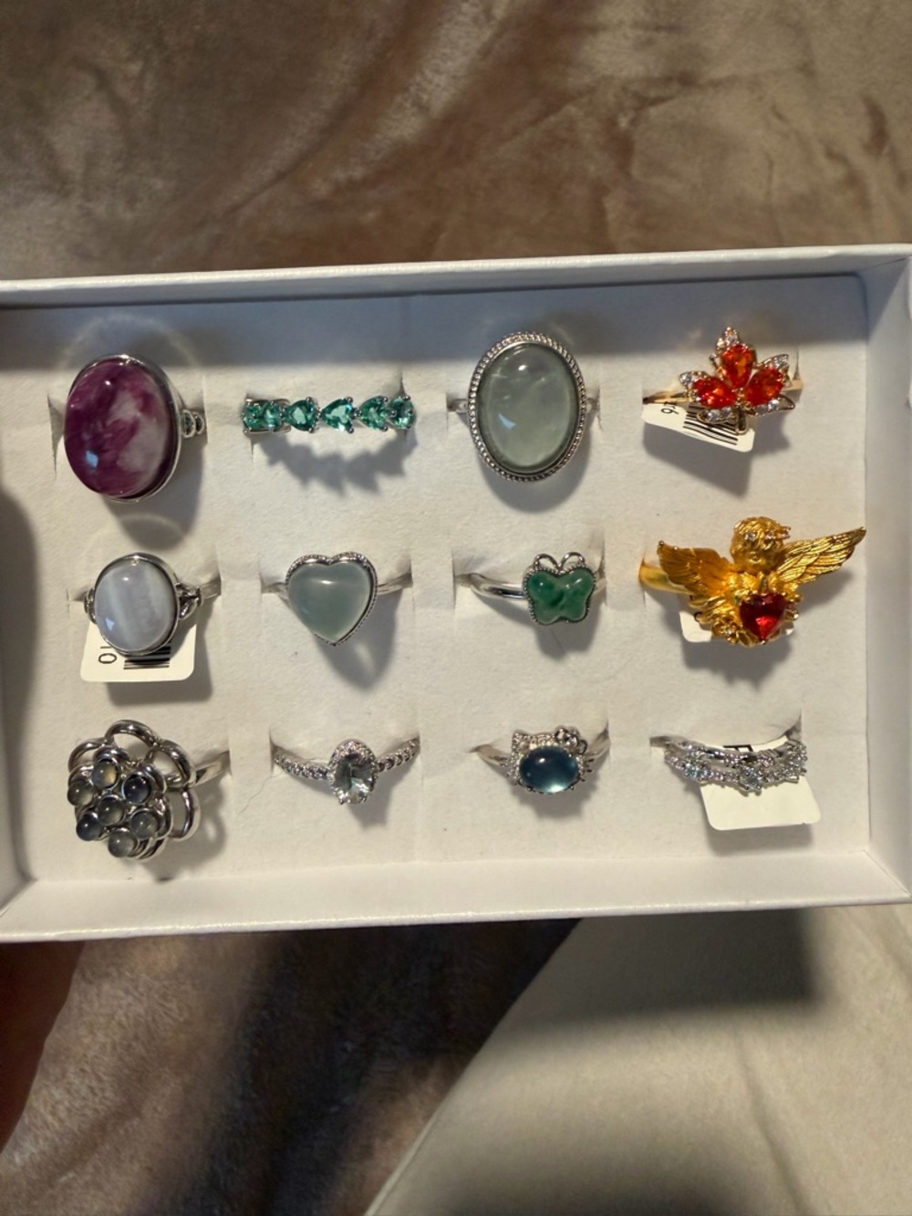 Natural Crystal Rings - Adjustable